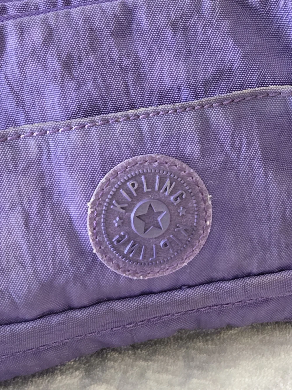 Kipling Purple Convertible Crossbody Waist Pack Belt Bag Monkey Charm